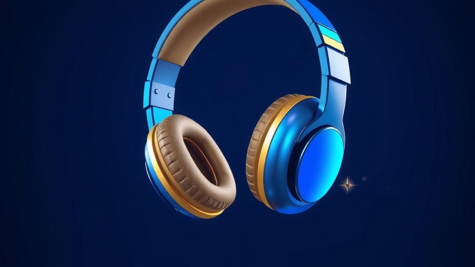 Stake Bet India customer support hero showing a glossy blue headset floating alone above a few gold coins